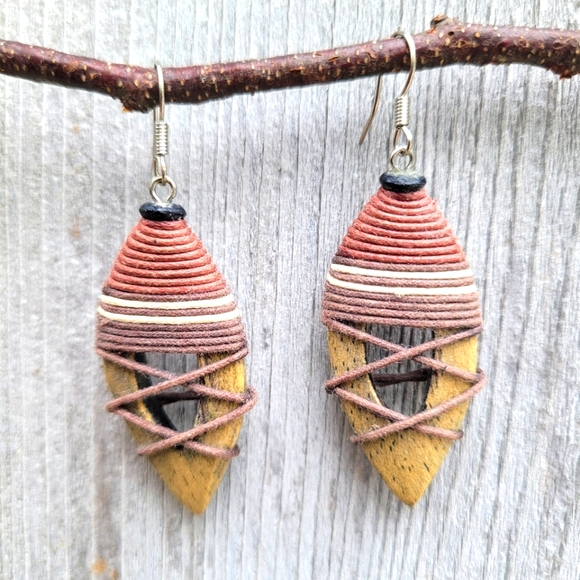 Handmade Jewelry - African Wood Earring